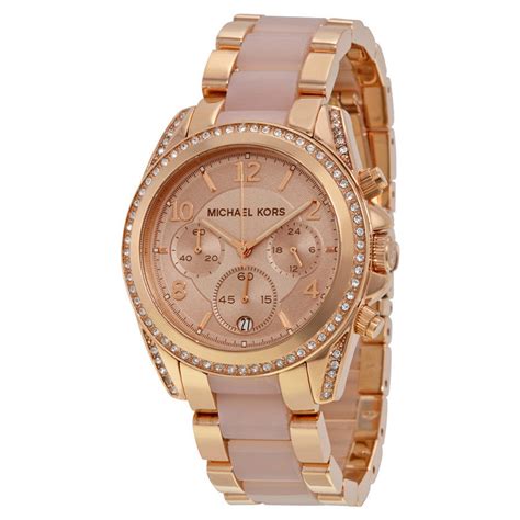 Michael Kors Blair Chronograph Ladies Crystal Ladies Watch 